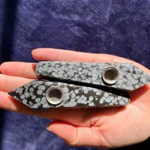 Snowflake Obsidian Crystal Wand