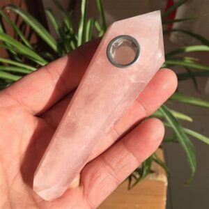 Rose Quartz Crystal Wand