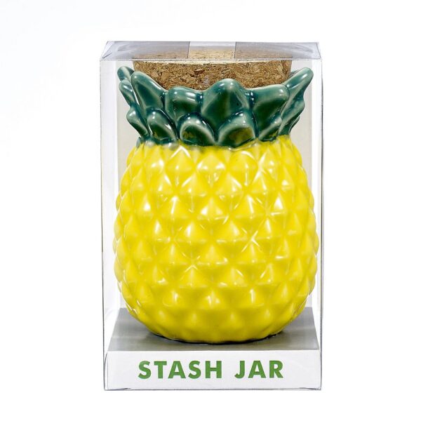 Pineapple Stash Jar with Tight-Seal Cork