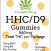 HHC/D9 Gummy Label - 12pk Orange